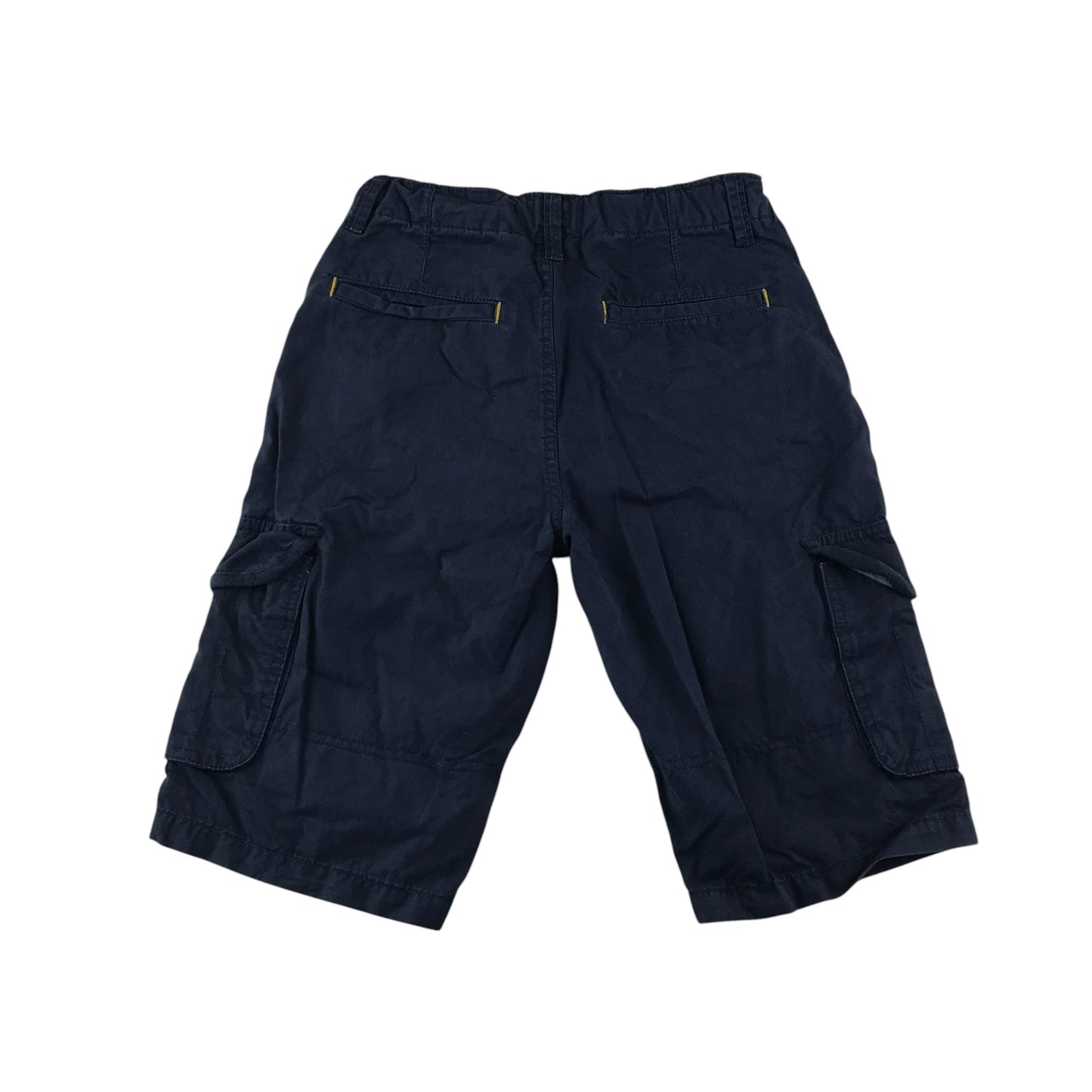 John Lewis shorts 9-10 years navy plain cargo style cotton