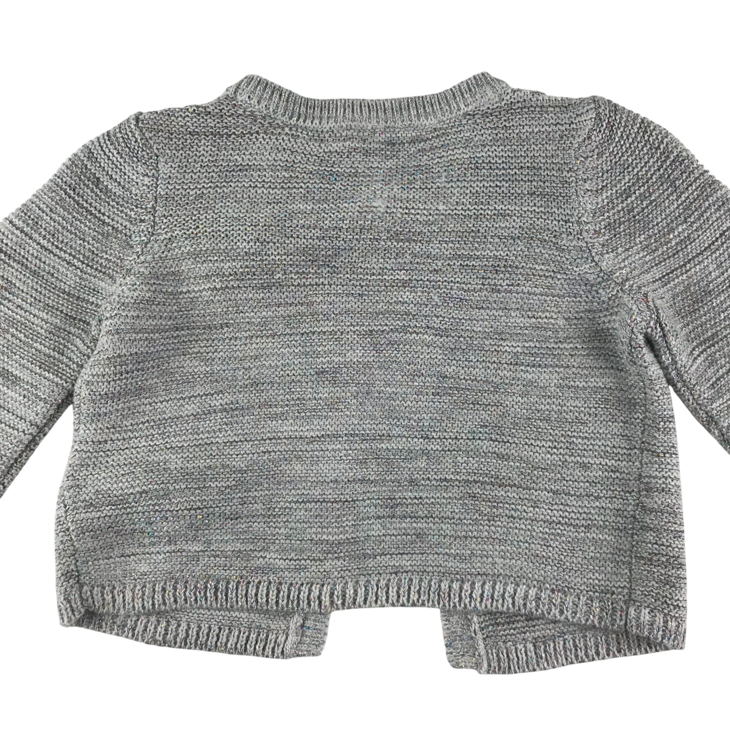 Monsoon cardigan 5-6 years grey bolero knitwear with sequin bowtie