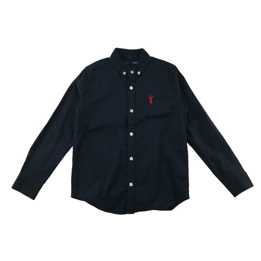 Next Shirt 6-7 Years Navy Plain with Logo Button-Up