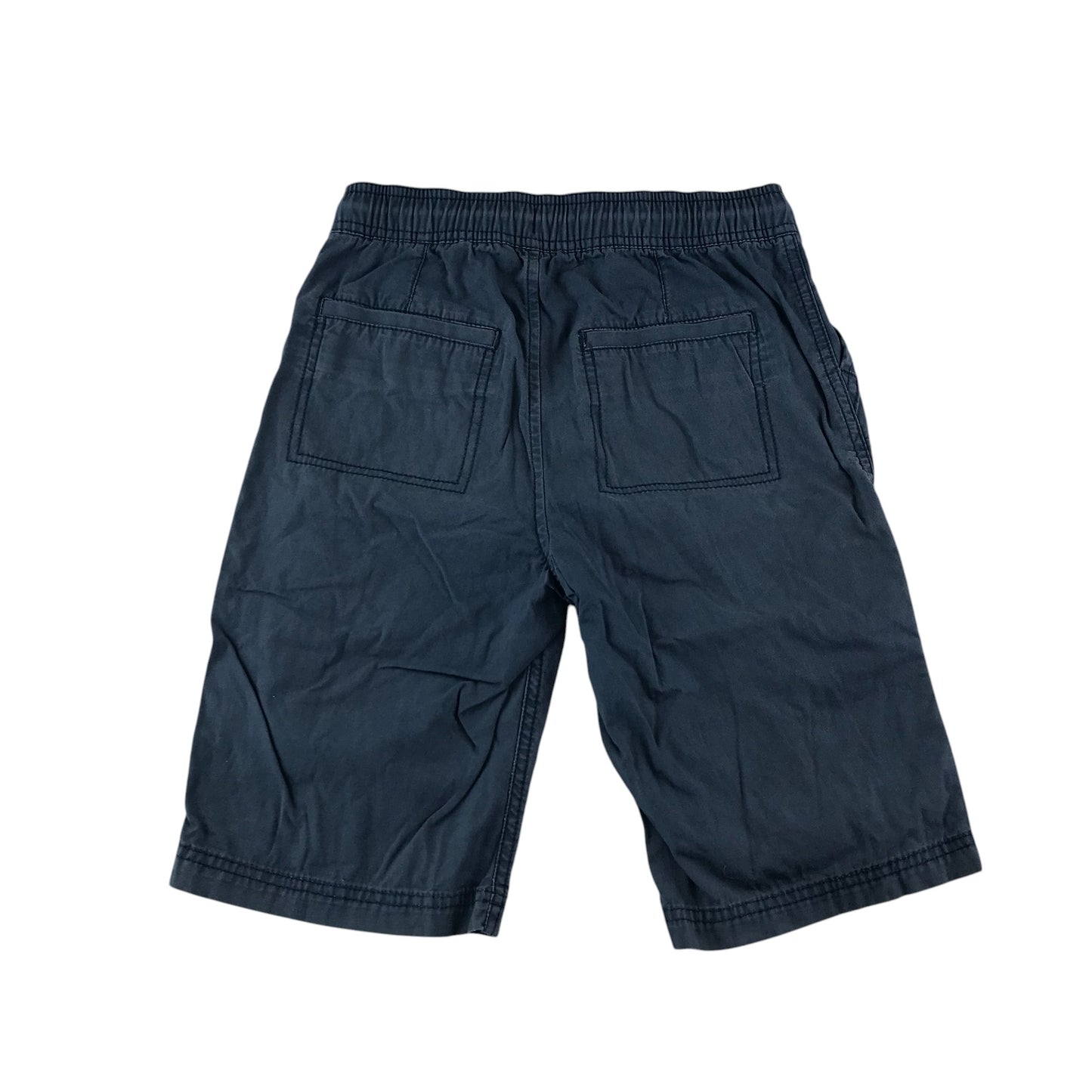 John Lewis shorts 10-11 years navy plain elasticated waist cotton