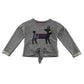 White stuff sweater 5-6 years grey graphic design