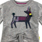 White stuff sweater 5-6 years grey graphic design