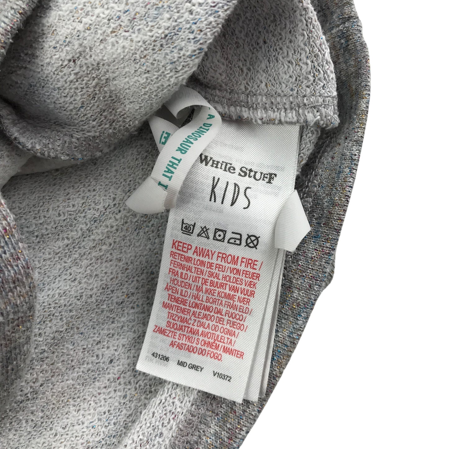 White stuff sweater 5-6 years grey graphic design