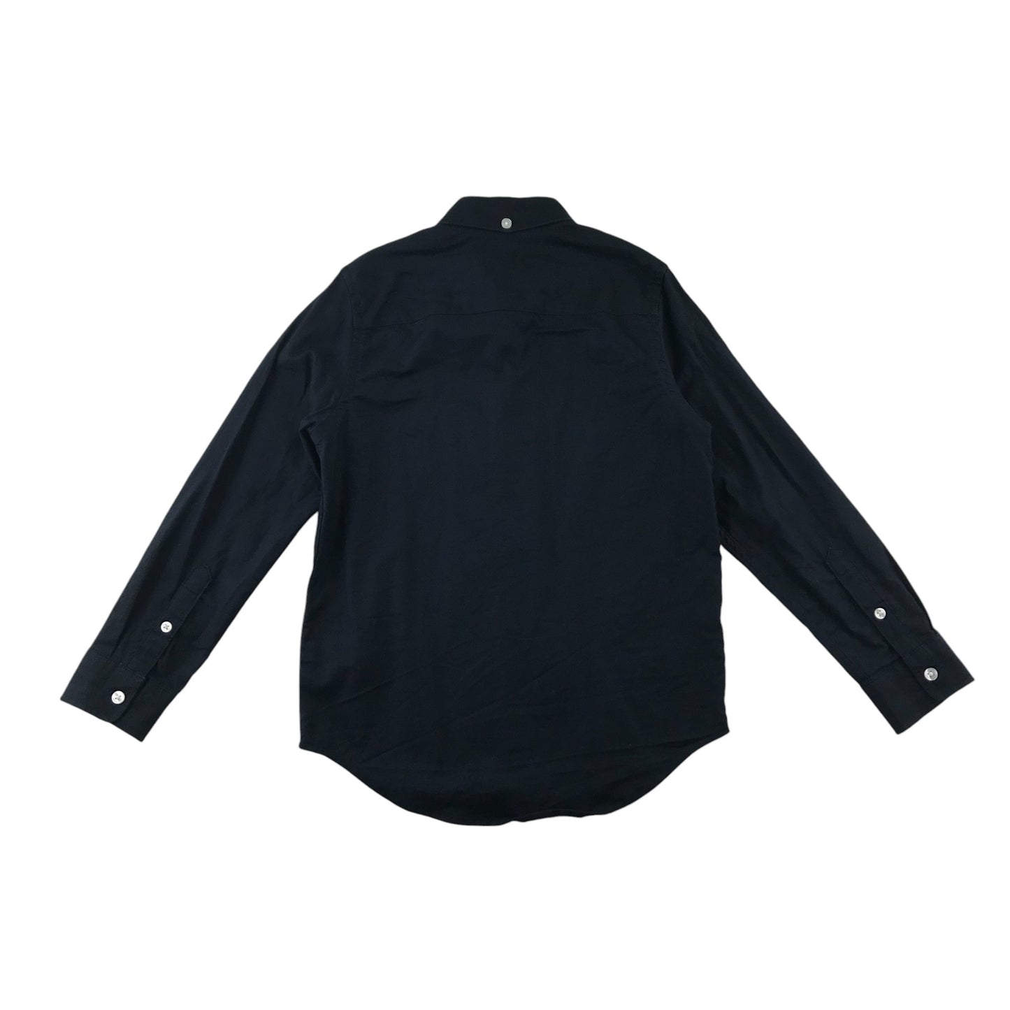 Next Shirt 6-7 Years Navy Plain with Logo Button-Up