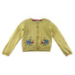George cardigan 5-6 years yellow round neckline style floral print knitwear cotton