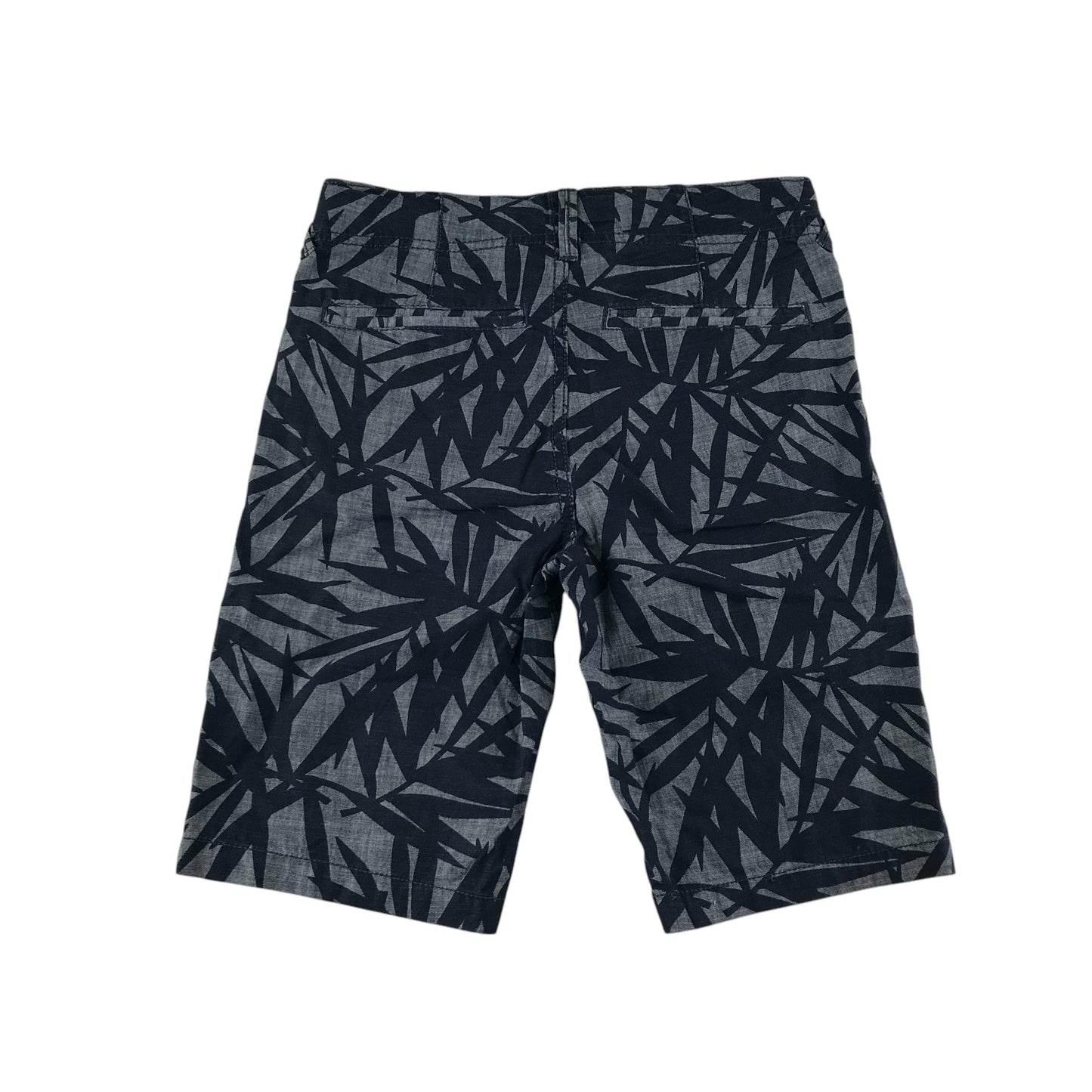 John Lewis shorts 10-11 years navy and grey graphic design floral cotton