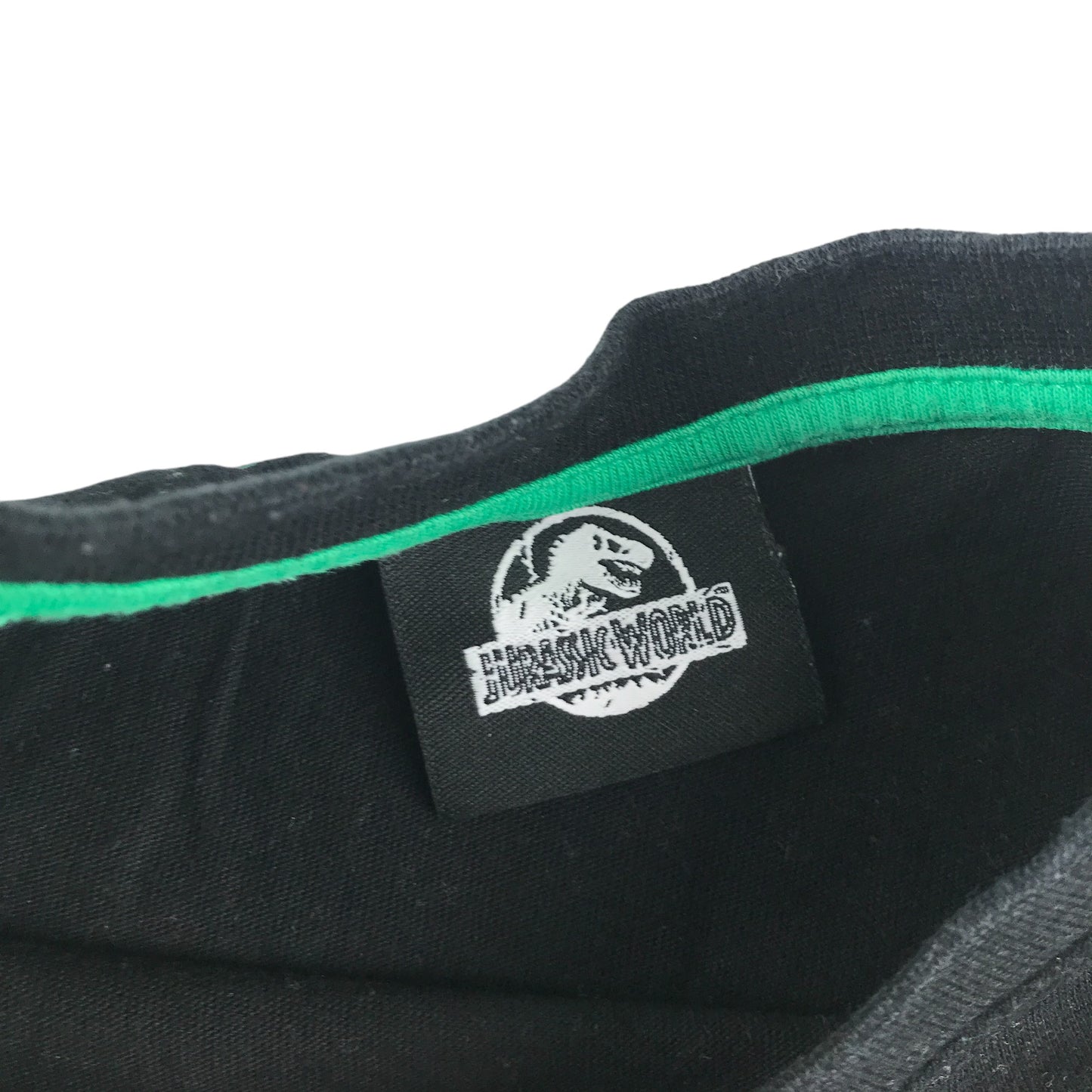 F&F t-shirt 8-9 years black Velociraptor Jurassic Worlds graphic design