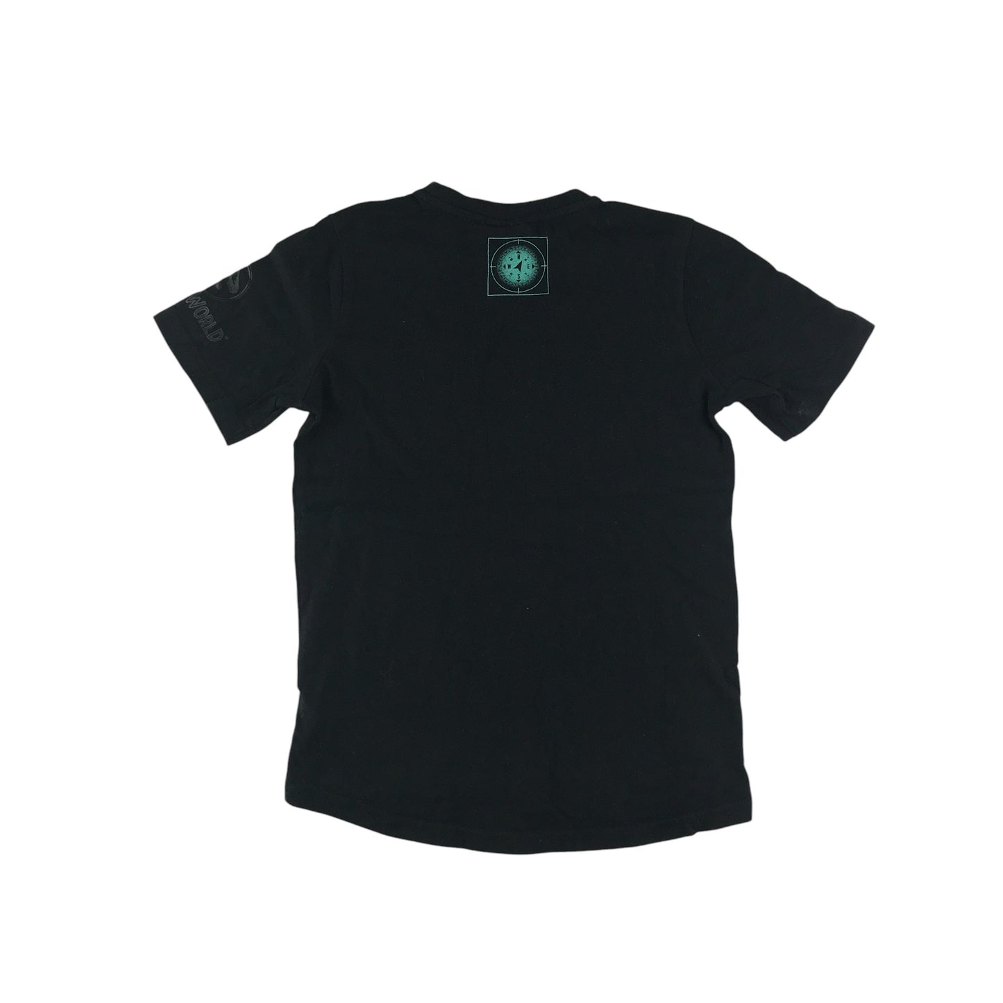 F&F t-shirt 8-9 years black Velociraptor Jurassic Worlds graphic design