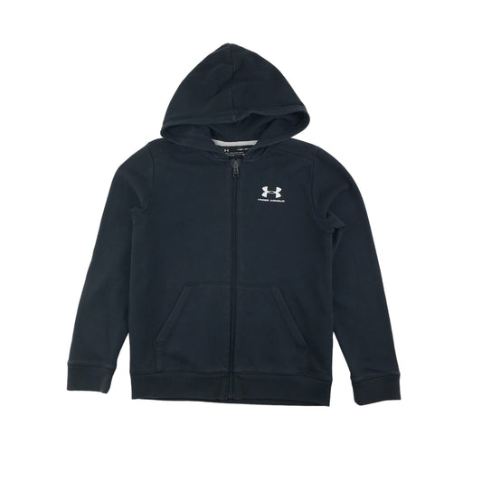 Under Armour Hoodie Age 9 Black Classic Full Zipper