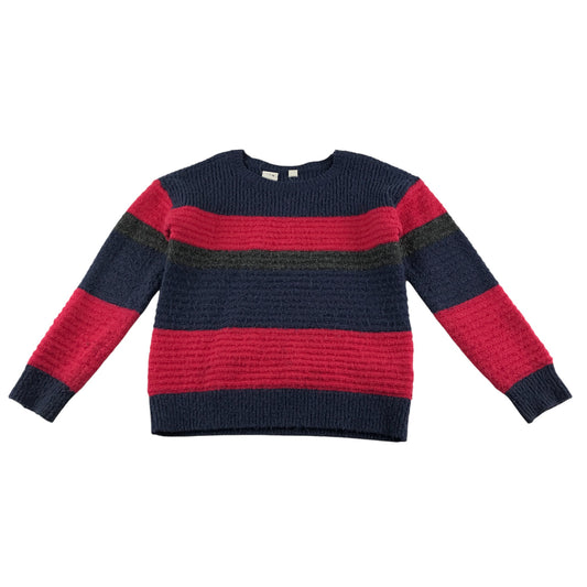 GAP jumper 6-7 years navy and red stripy knitwear