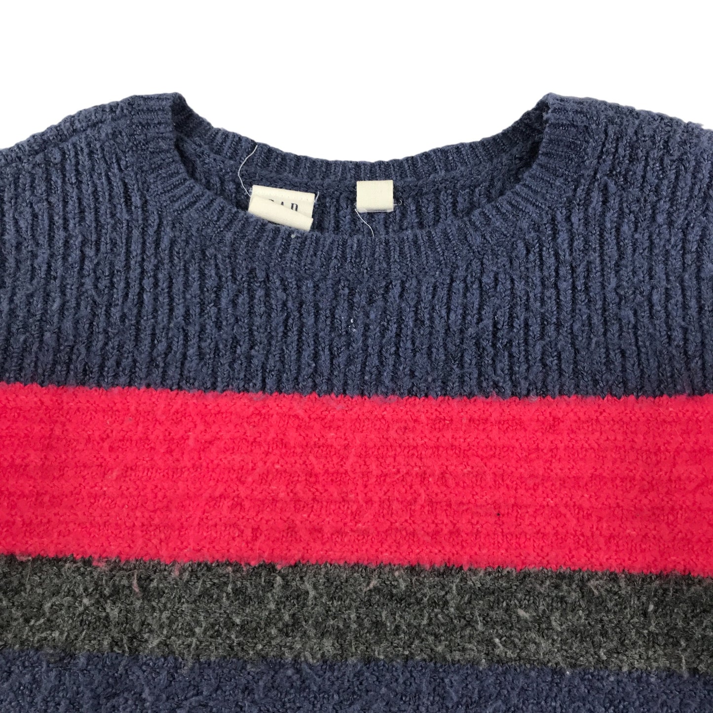 GAP jumper 6-7 years navy and red stripy knitwear