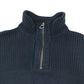 Zara jumper 6-7 years navy quarter zipper knitwear cotton