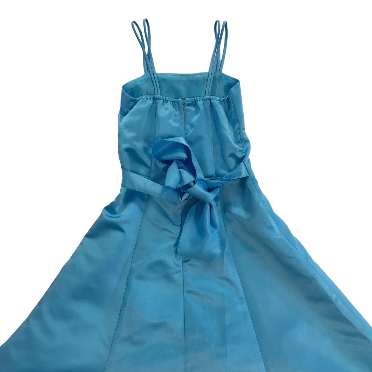 Blue formal dress 6 years flared skirt and short sleeve bolero