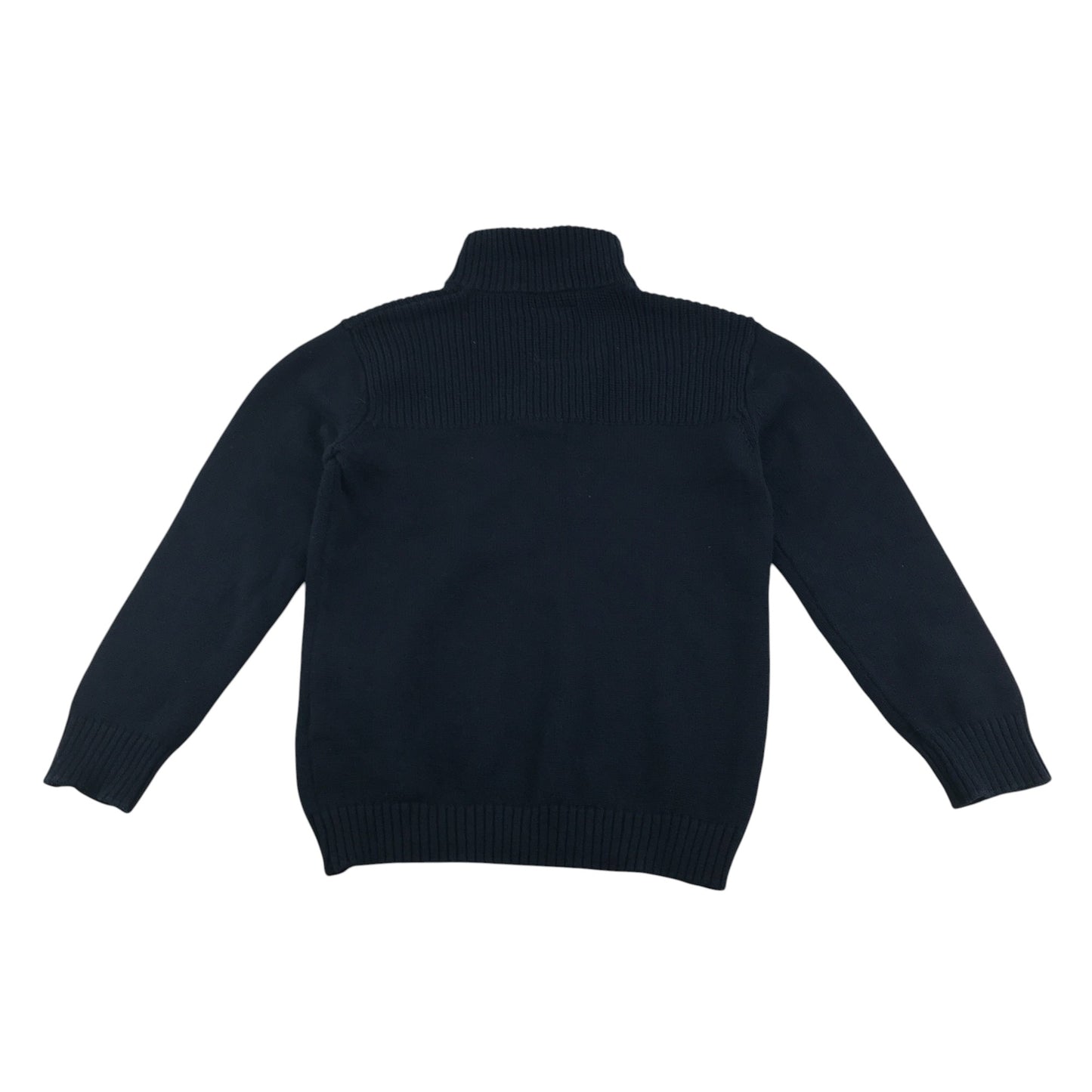 Zara jumper 6-7 years navy quarter zipper knitwear cotton