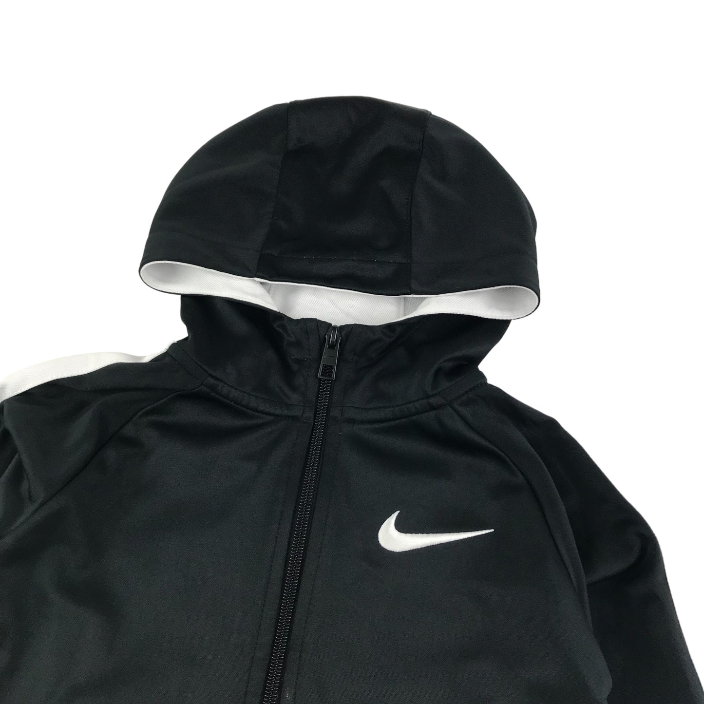 Nike Hoodie Age 6 Black Full Zipper Sporty