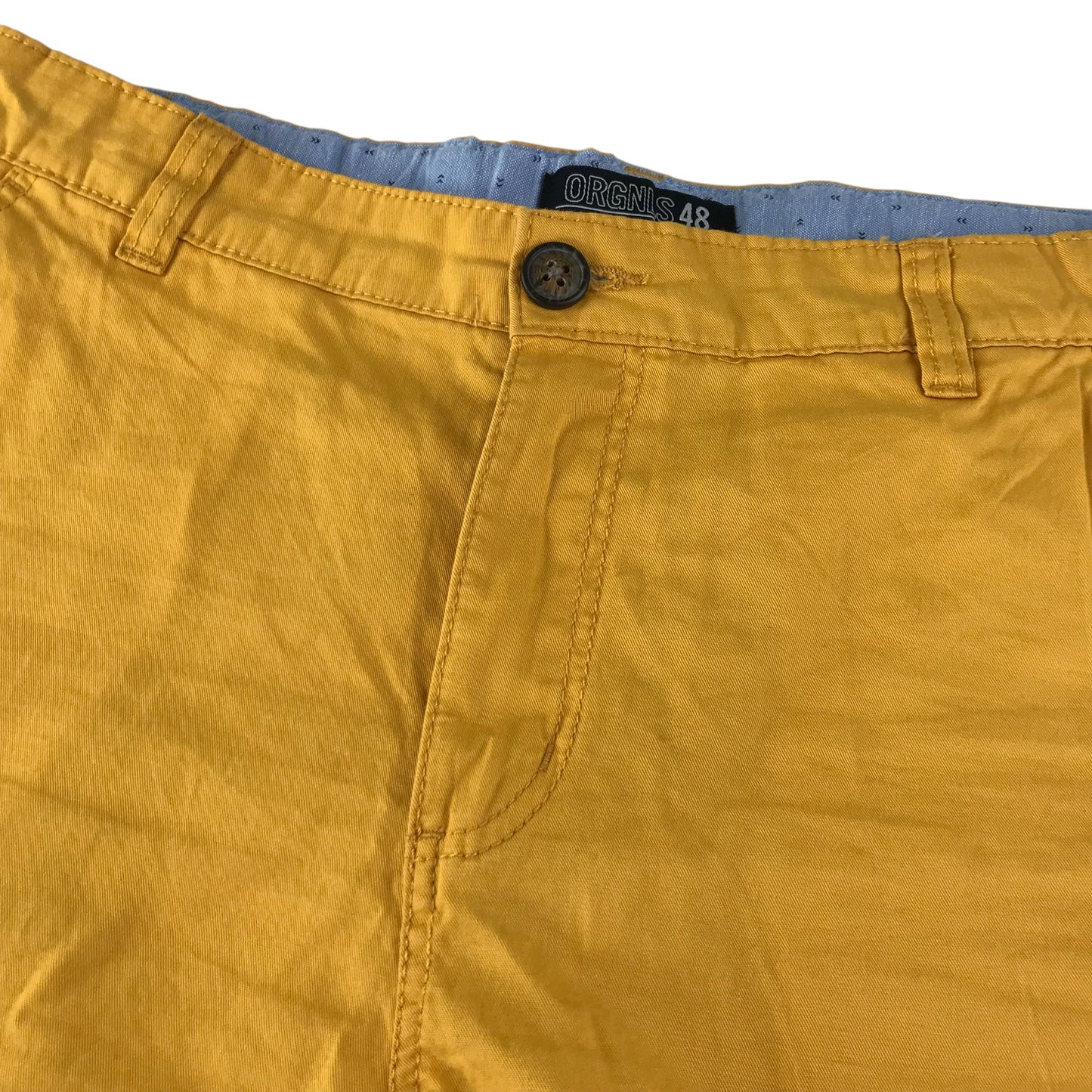 H&M shorts 13-14 years yellow plain chino style cotton