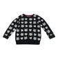 Young Dimension jumper 6-7 years black with white cat graphic print