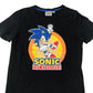 Sonic the Hedgehog T-shirt 9-10 years black graphic print cotton