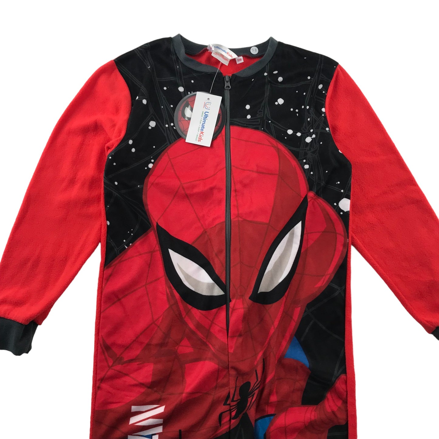 Ultimate Kids onesie 7-8 years red Spiderman loungewear