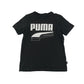 Puma t-shirt 9-10 years black large logo graphic design