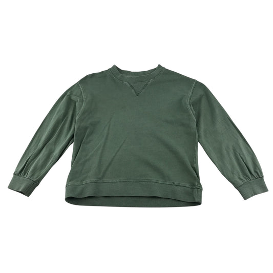Zara sweater 7-8 years green plain crewneck