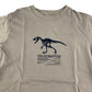 Next t-shirt 9-10 years beige velociraptor graphic design cotton