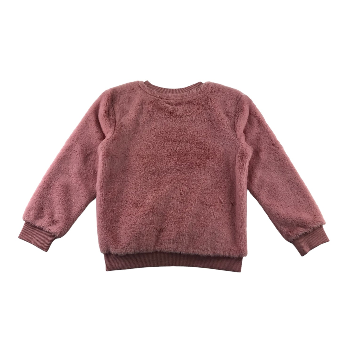 Nutmeg sweater 6-7 years pink fluffy bunny pocket jumper