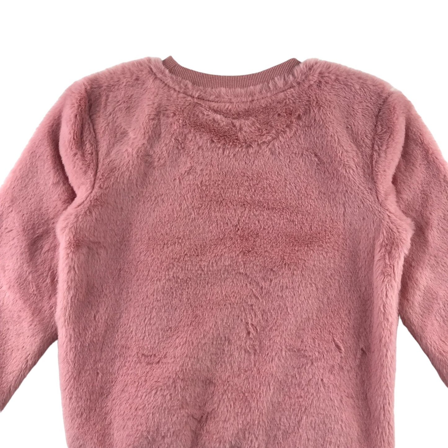 Nutmeg sweater 6-7 years pink fluffy bunny pocket jumper