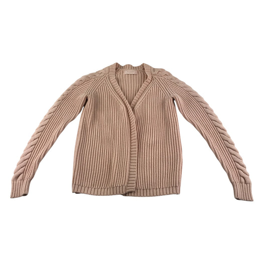 Lipsy London cardigan 7-8 years pink ribbed cable knit arm design