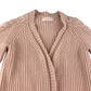 Lipsy London cardigan 7-8 years pink ribbed cable knit arm design