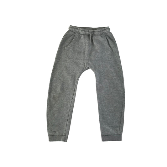 George Joggers 6-7 years light grey plain cuffed