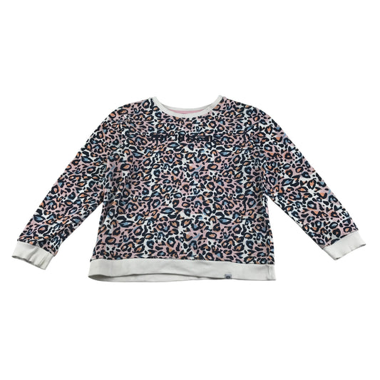 Animal sweater 9-10 years multicolour leopard print with logo cotton