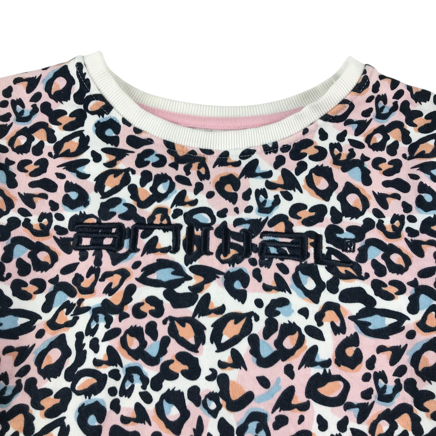 Animal sweater 9-10 years multicolour leopard print with logo cotton