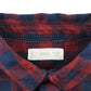 Mango Shirt 7-8 Years Red and Black Checked Button-Up with Front Pocket Cotton