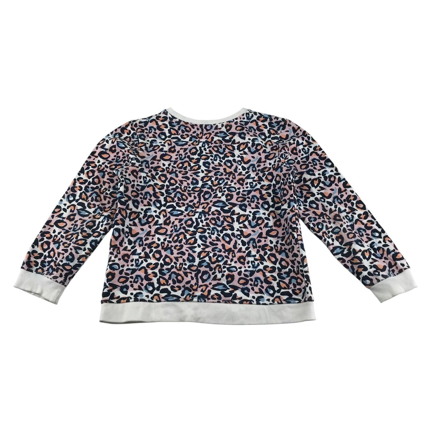 Animal sweater 9-10 years multicolour leopard print with logo cotton