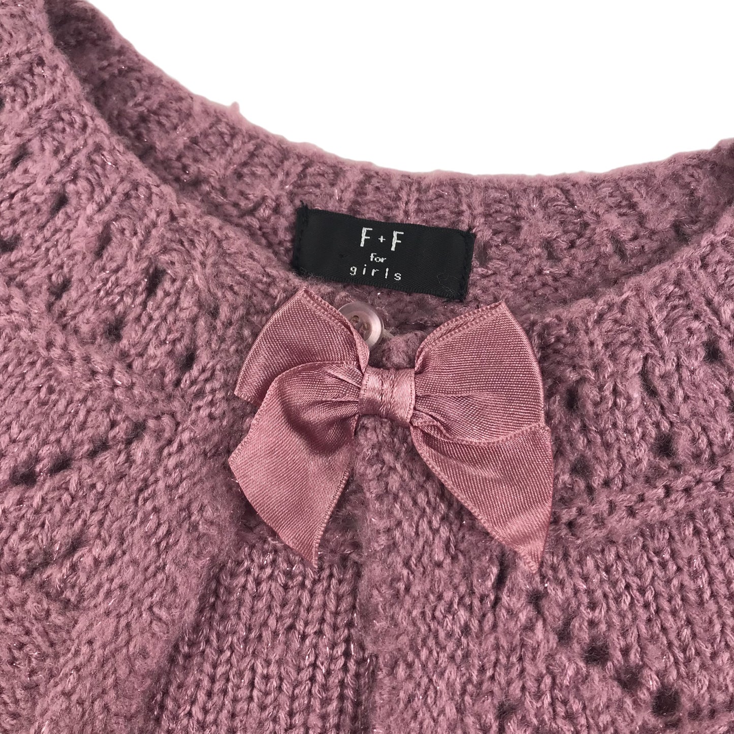 Florence + Fred Shoulder Cape Age 5 Lilac Knitted Pattern