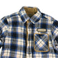 Timberland shirt 5-6 years navy and mustard check pattern cotton