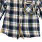 Timberland shirt 5-6 years navy and mustard check pattern cotton