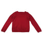 H&M jumper 9-10 years red plain with neckline bowtie knitwear