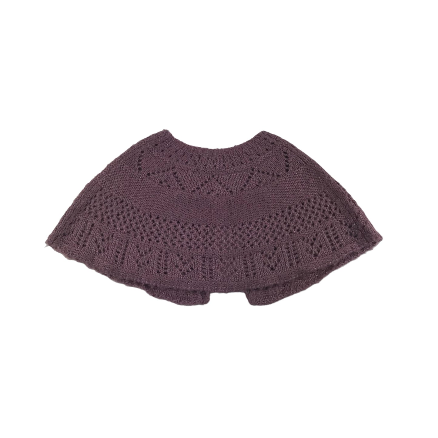 Florence + Fred Shoulder Cape Age 5 Lilac Knitted Pattern