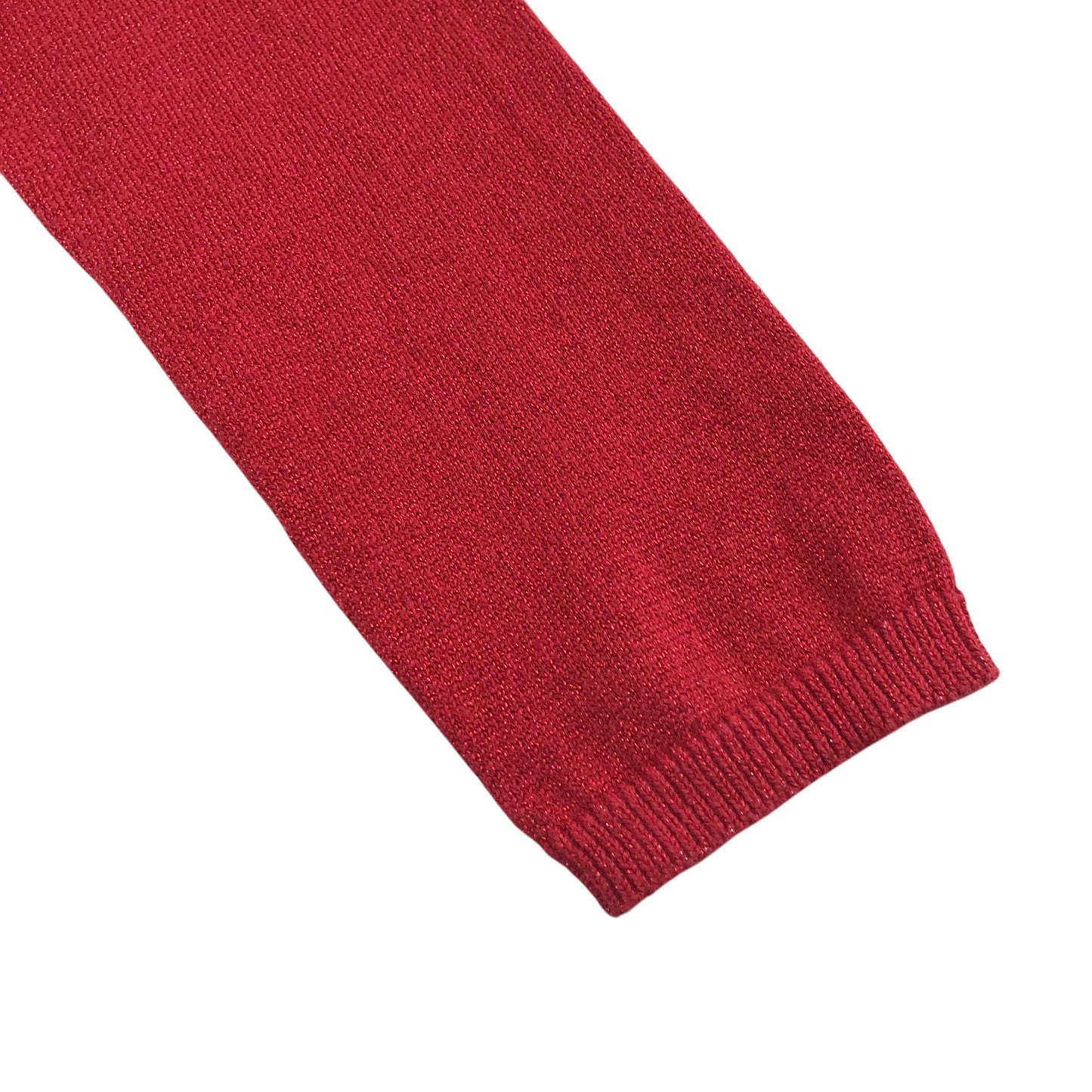 H&M jumper 9-10 years red plain with neckline bowtie knitwear
