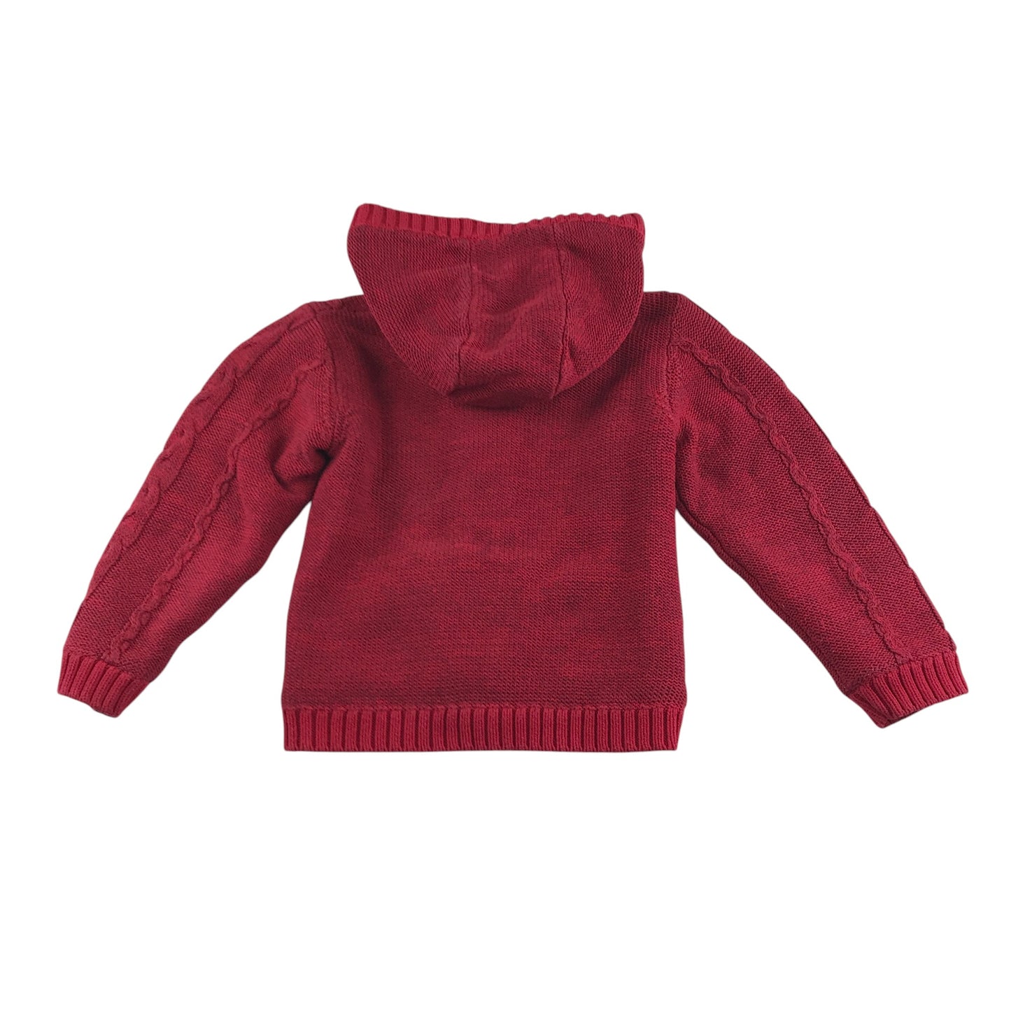 Nutmeg cardigan 5-6 years pink hoodie knitwear with embroidered patches on pockets