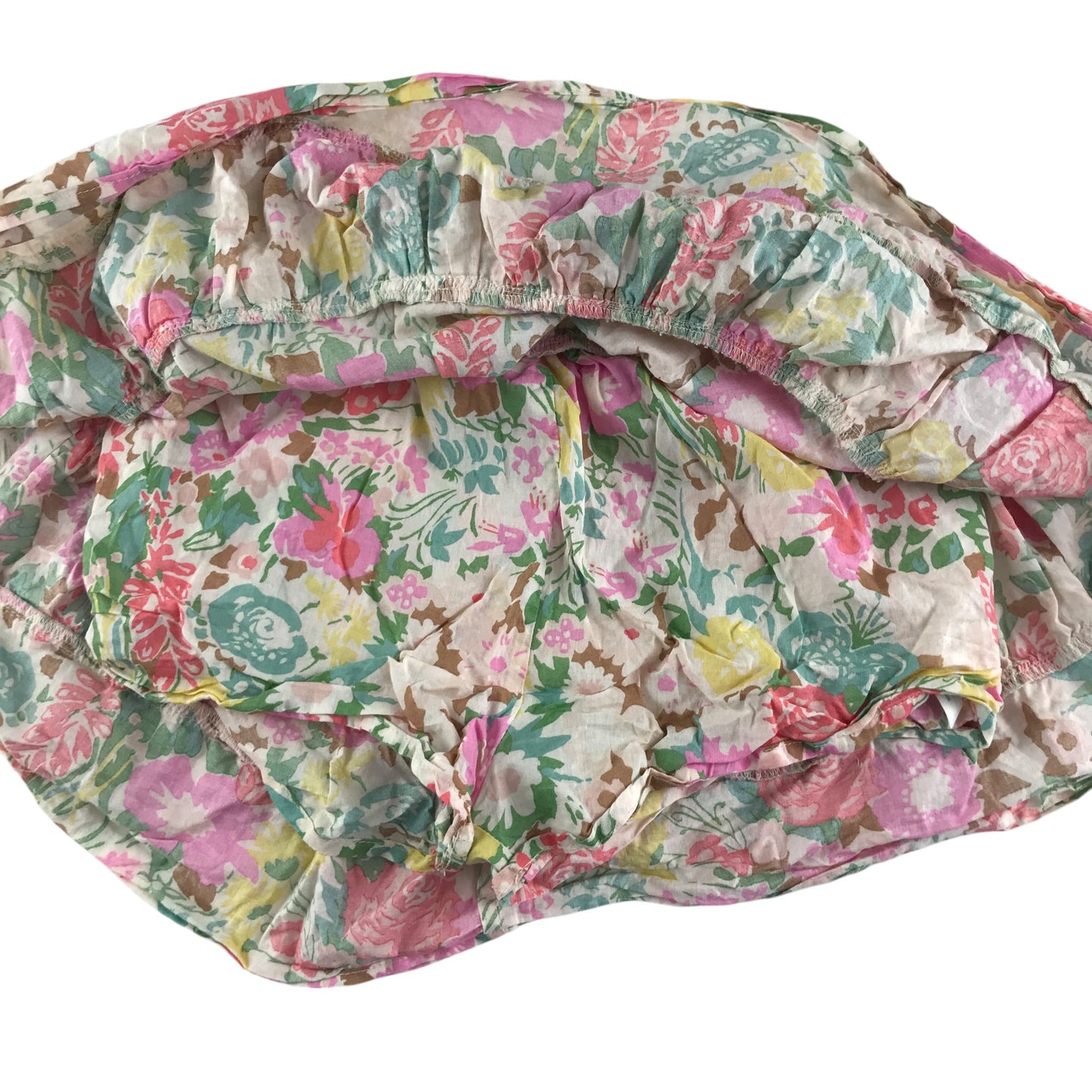 Boden skirt 9-10 years pink layered floral cotton