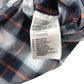H&M Shirt 9-10 Years Navy and White Checked Button-Up with Front Pockets Cotton