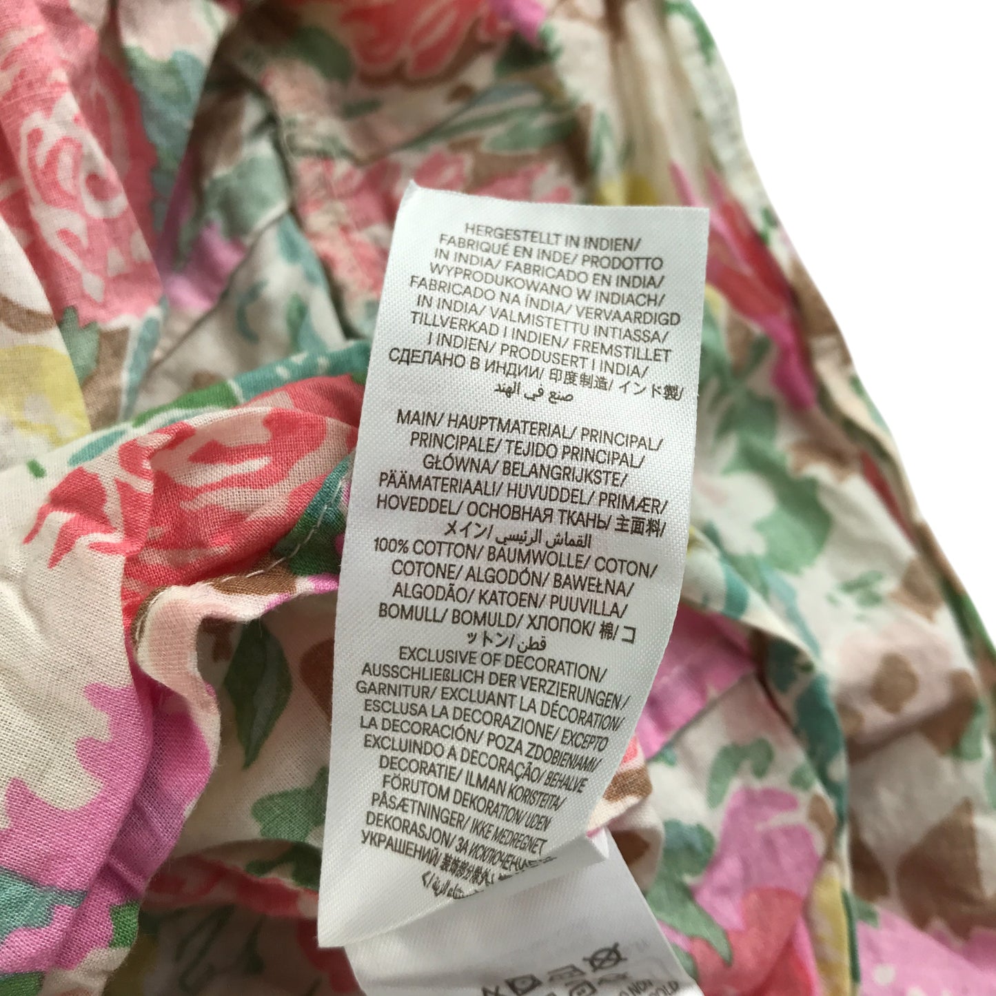 Boden skirt 9-10 years pink layered floral cotton