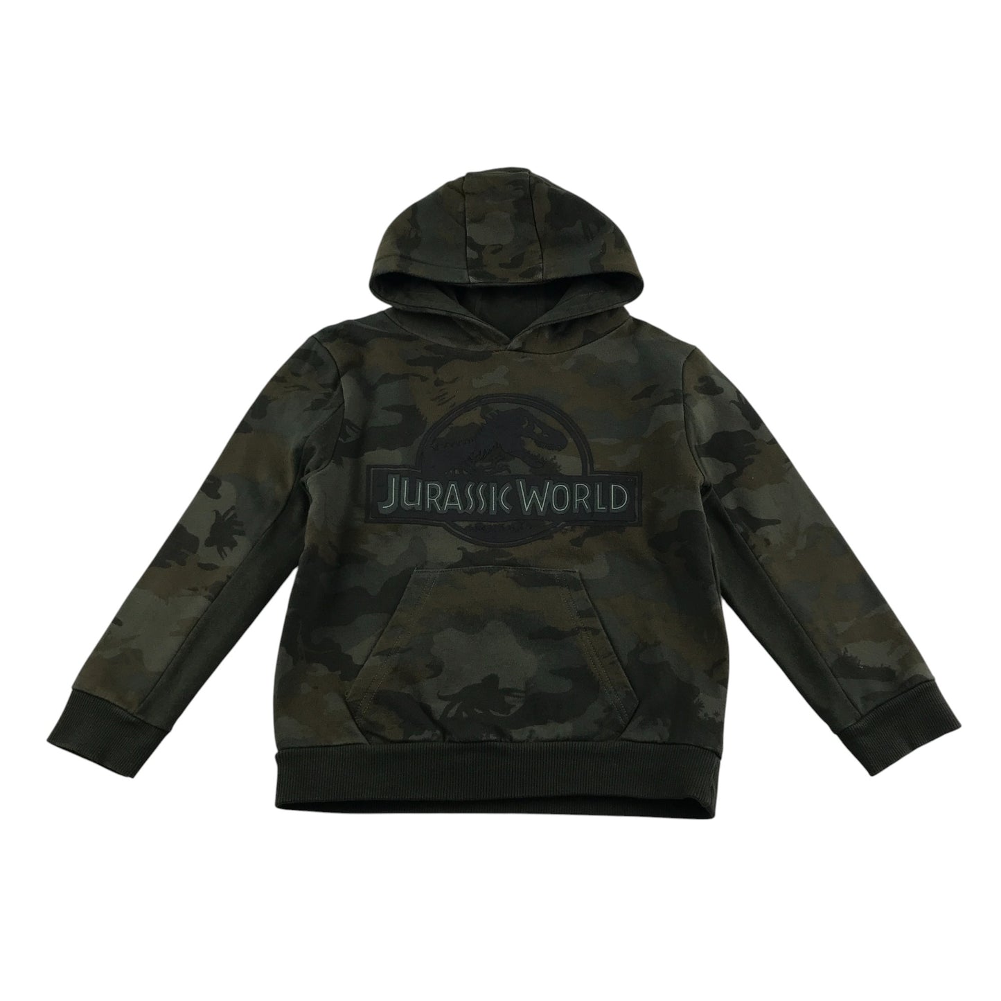 Hoodie 6-7 years khaki camo with Jurassic Park logo cotton
