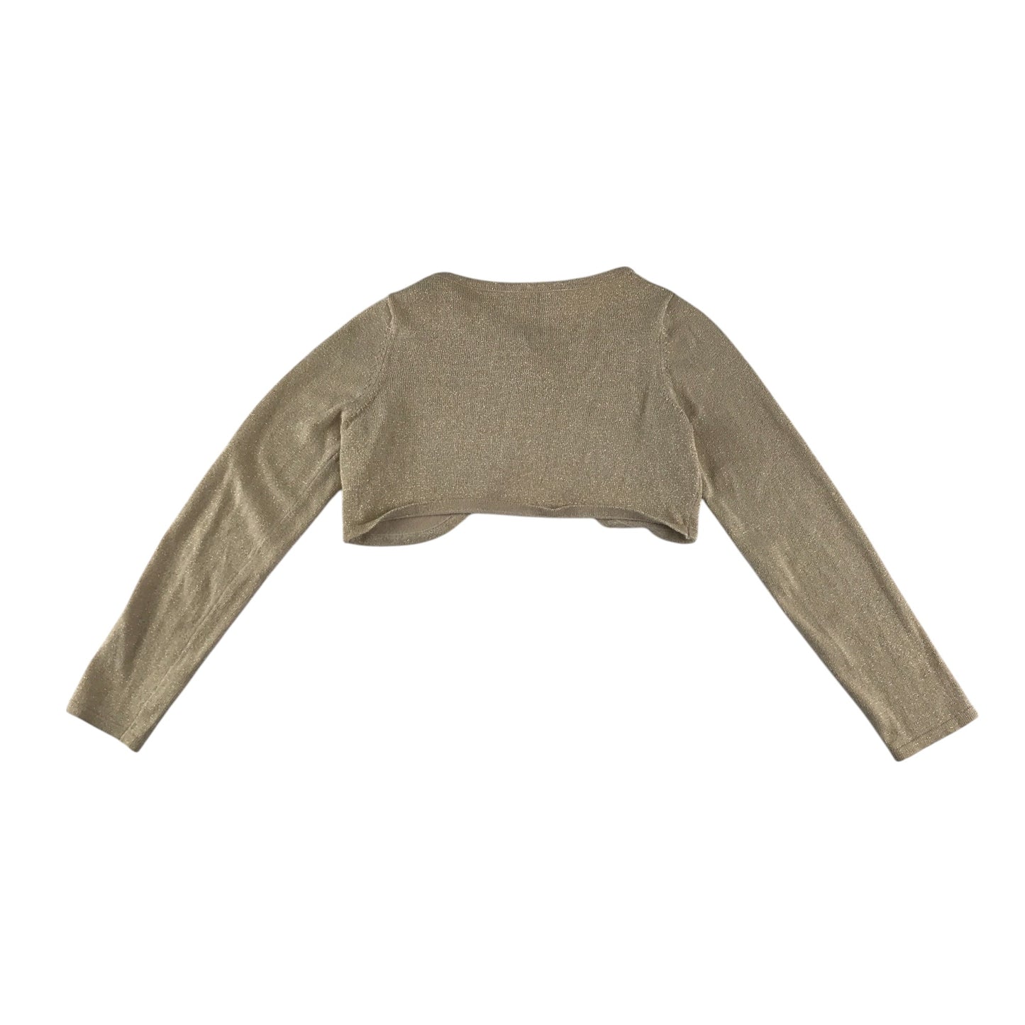 H&M bolero 7-8 years sparkly golden cropped cardigan