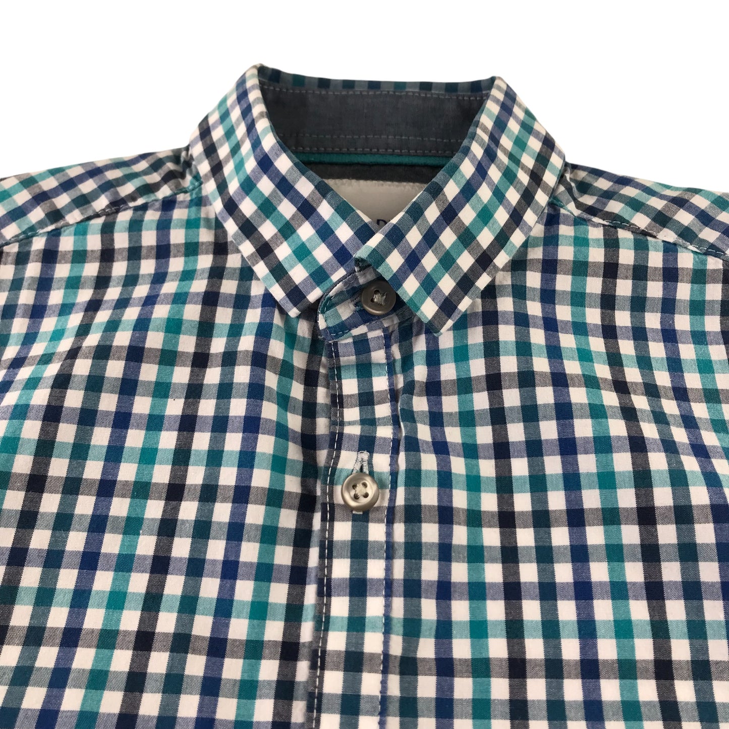 Next Shirt Shirts 8-9 Years Blue Checked Button-Up