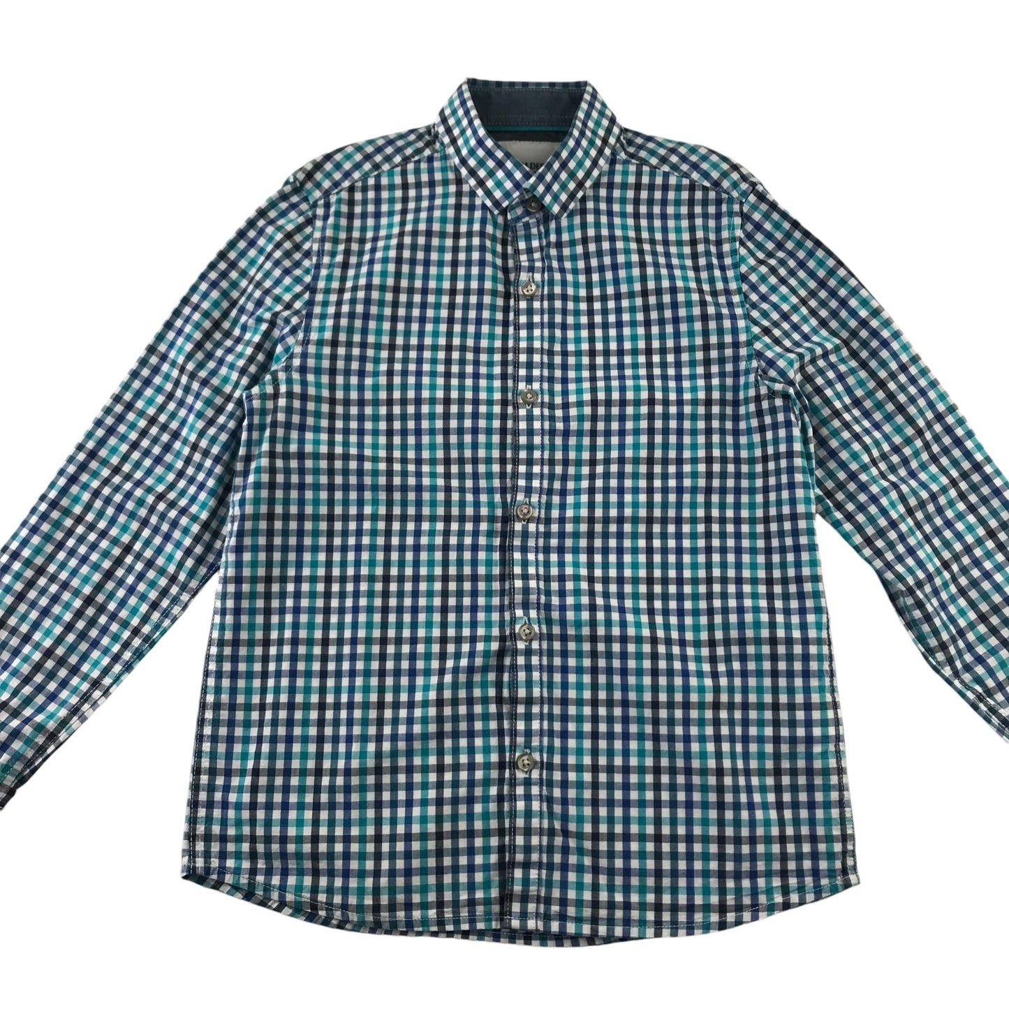 Next Shirt Shirts 8-9 Years Blue Checked Button-Up