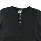 Poundland long sleeve t-shirt 6-7 years plain grey with round neckline and collar cotton